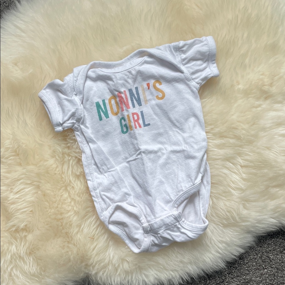 Rabbit Skins White 'Nonni's Girl' Bodysuit